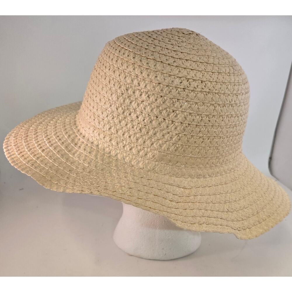 Straw Beach Hat Boho Adult Womens Sunhat Casual Outdoor Beach Ocean Sun Garden - Picture 6 of 9